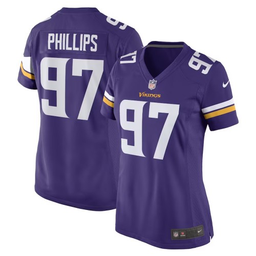 Women's Minnesota Vikings Harrison Phillips Purple Game Player Jersey