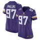 Women's Minnesota Vikings Harrison Phillips Purple Game Player Jersey
