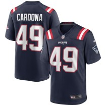 Men's New England Patriots Joe Cardona Navy Game Jersey