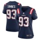 Women's New England Patriots Oshane Ximines Navy Game Jersey