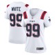 Women's New England Patriots Keion White White Game Jersey