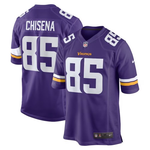 Men's Minnesota Vikings Dan Chisena Purple Game Jersey
