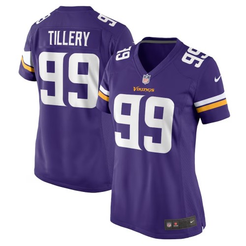 Women's Minnesota Vikings Jerry Tillery Purple Game Jersey