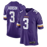 Men's Minnesota Vikings Jordan Addison Purple Game Jersey