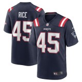 Men's New England Patriots Monty Rice Navy Game Jersey