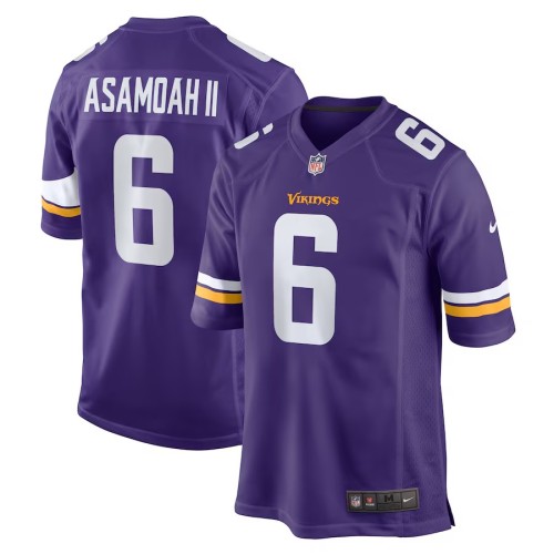 Men's Minnesota Vikings Brian Asamoah II Purple Game Jersey