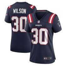 Women's New England Patriots Mack Wilson Navy Game Jersey