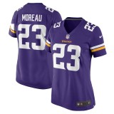 Women's Minnesota Vikings Fabian Moreau Purple Game Jersey