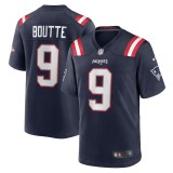 Men's New England Patriots Kayshon Boutte Navy Game Jersey