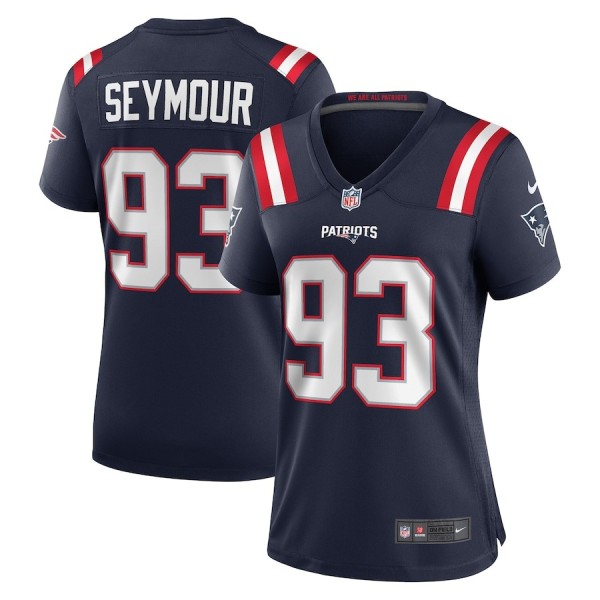 Women's New England Patriots Richard Seymour Navy Retired Player Game Jersey