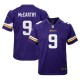 Youth Minnesota Vikings J.J. McCarthy Purple Team Player Game Jersey