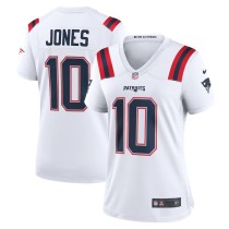 Women's New England Patriots Mac Jones White Game Jersey
