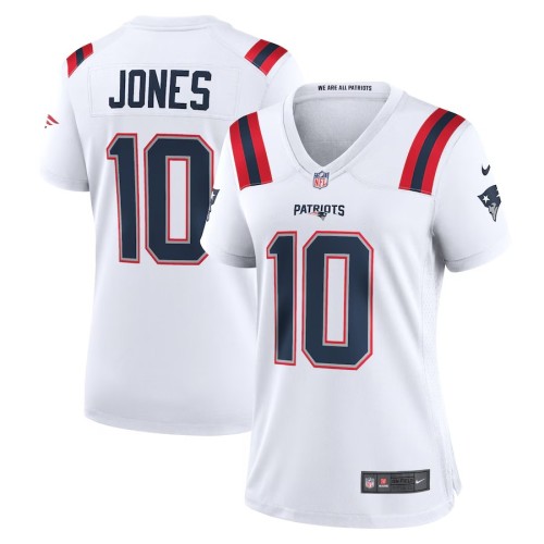 Women's New England Patriots Mac Jones White Game Jersey