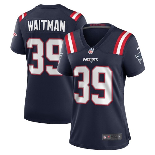 Women's New England Patriots Corliss Waitman Navy Team Game Jersey