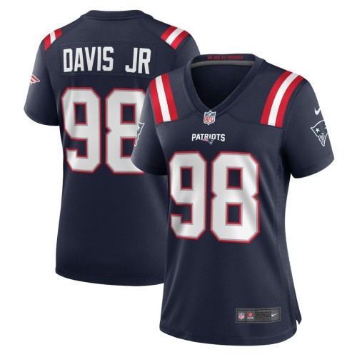 Women's New England Patriots Carl Davis Jr. Navy Game Player Jersey