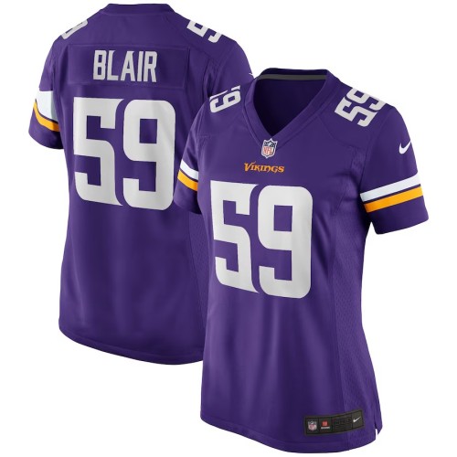 Women's Minnesota Vikings Matt Blair Purple Game Retired Player Jersey