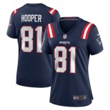 Women's New England Patriots Austin Hooper Navy Game Jersey