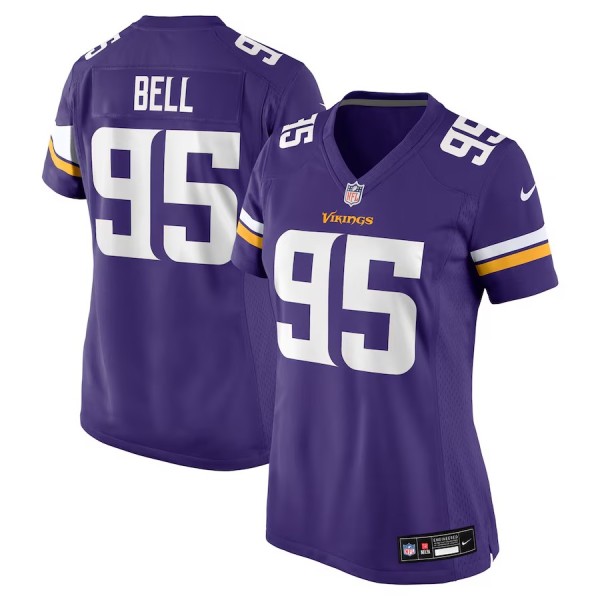 Women's Minnesota Vikings Travis Bell Purple Game Jersey