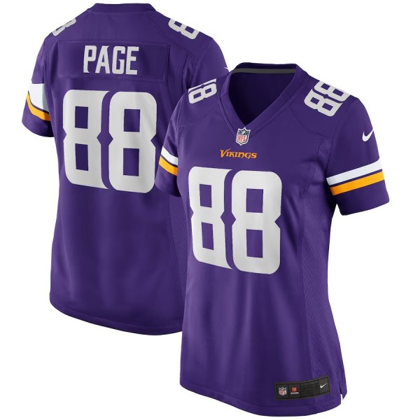 Women's Minnesota Vikings Alan Page Purple Game Retired Player Jersey