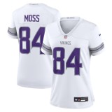 Women's Minnesota Vikings Randy Moss White Alternate Retired Player Game Jersey