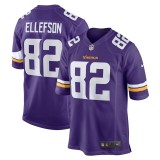 Men's Minnesota Vikings Ben Ellefson Purple Game Jersey