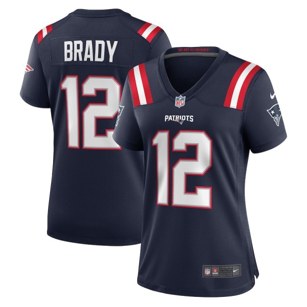 Women's New England Patriots Tom Brady Navy Retired Game Jersey