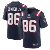Men's New England Patriots Lynn Bowden Jr. Navy Home Game Player Jersey