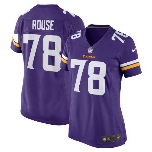 Women's Minnesota Vikings Walter Rouse Purple Game Jersey