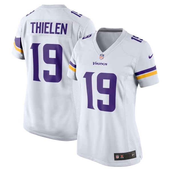 Women's Minnesota Vikings Adam Thielen White Game Jersey