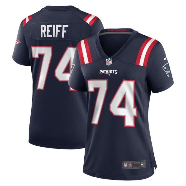 Women's New England Patriots Riley Reiff Navy Game Jersey