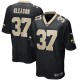 Men's New Orleans Saints Steve Gleason Black Game Retired Player Jersey
