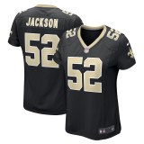 Women's New Orleans Saints D'Marco Jackson Black Game Player Jersey