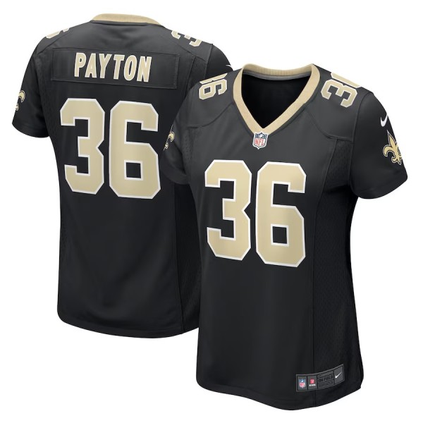 Women's New Orleans Saints Rico Payton Black Game Jersey