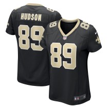 Women's New Orleans Saints Tommy Hudson Black Team Game Jersey