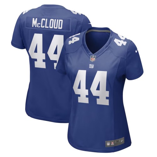 Women's New York Giants Nick McCloud Royal Game Player Jersey