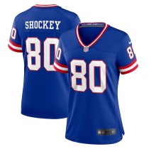 Women's New York Giants Jeremy Shockey Royal Classic Retired Player Game Jersey
