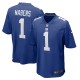 Men's New York Giants Malik Nabers Royal Player Game Jersey