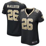 Women's New Orleans Saints Deuce McAllister Black Game Retired Player Jersey