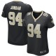 Women's Cameron Jordan Black New Orleans Saints Game Jersey