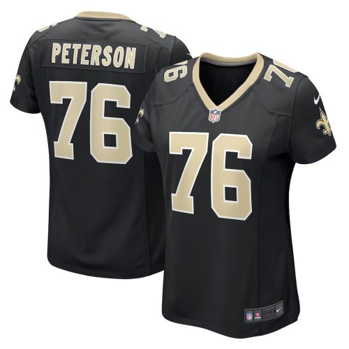 Women's New Orleans Saints Camron Peterson Black Game Jersey