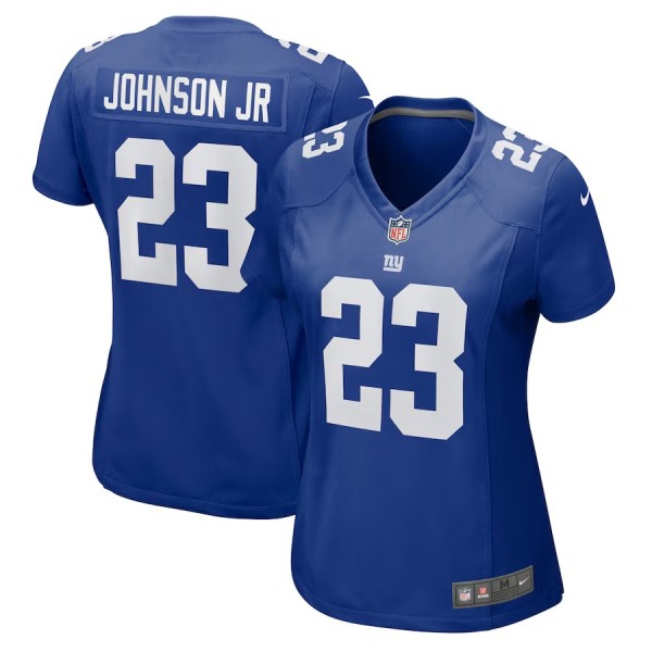 Women's New York Giants Anthony Johnson Jr. Royal Game Jersey