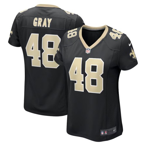 Women's New Orleans Saints J.T. Gray Black Game Jersey
