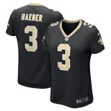 Women's New Orleans Saints Jake Haener Black Team Game Jersey
