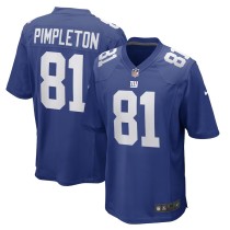 Men's New York Giants Kalil Pimpleton Royal Game Player Jersey
