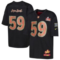 Youth Black Super Bowl LIX Game Jersey