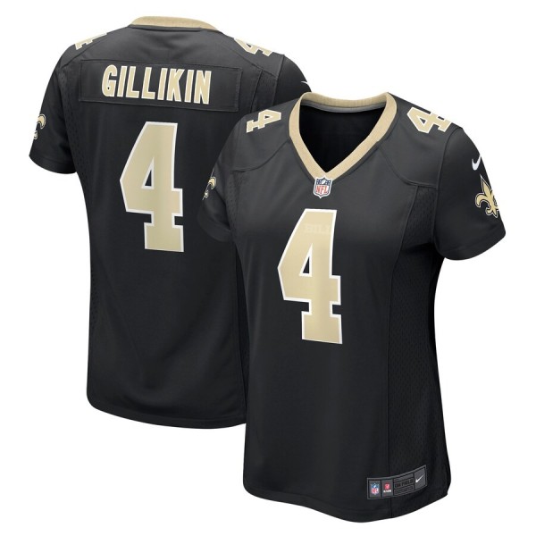 Women's New Orleans Saints Blake Gillikin Black Game Player Jersey