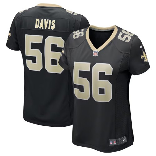 Women's Demario Davis Black New Orleans Saints Game Jersey