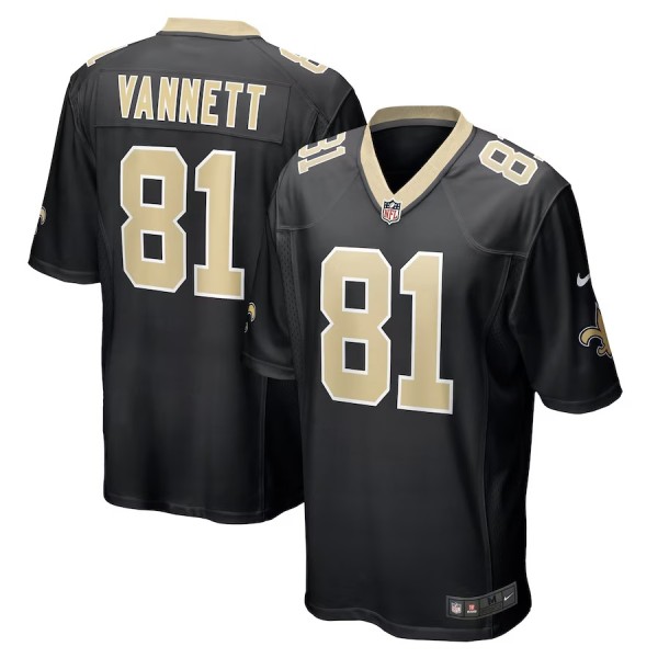 Men's New Orleans Saints Nick Vannett Black Game Jersey