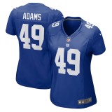Women's New York Giants Matthew Adams Royal Game Jersey