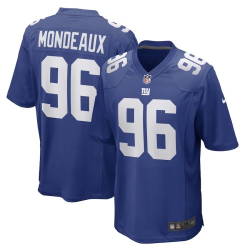 Men's New York Giants Henry Mondeaux Royal Game Player Jersey